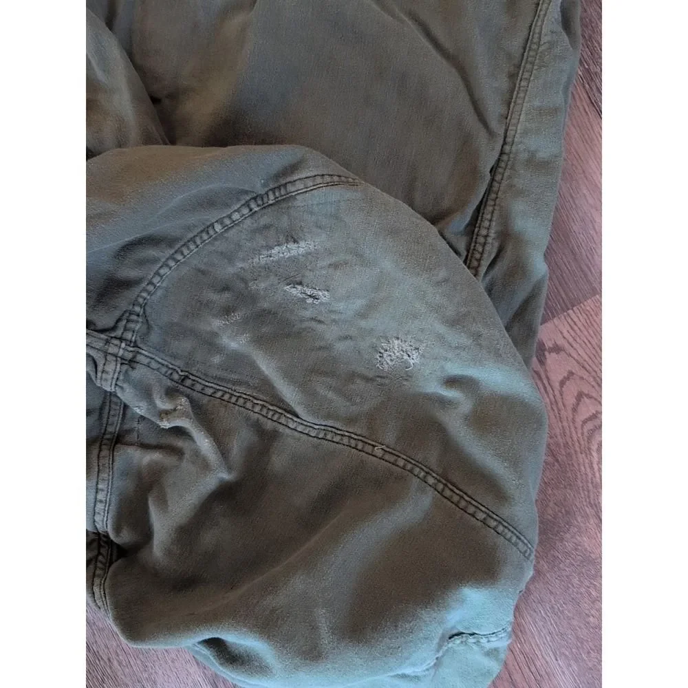 US Army Vietnam Era Drawstring Barrack Bag Vintage Military OG 107 Olive Laundry